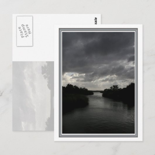 Storm wolken briefkaart (Voorkant / Achterkant)