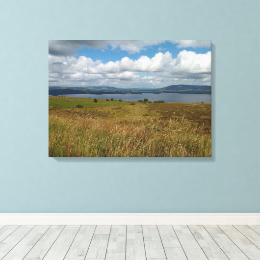 Storm wolken canvas afdruk (Insitu (Houten vloer))