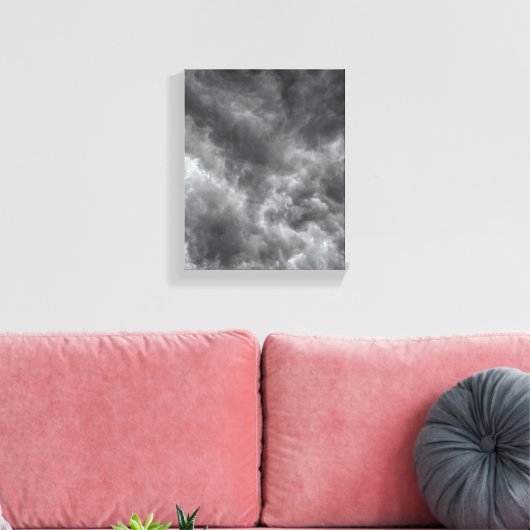 Storm wolken canvas afdruk (Insitu (Woonkamer))