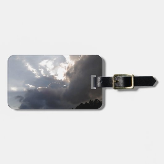 storm wolken die binnenrollen bagagelabel (Voorkant horizontaal)