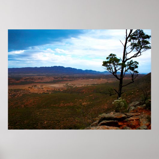 Storm wolken in de Australische Outback Poster (Voorkant)