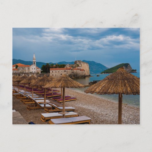 Storm wolken over boedva briefkaart (Voorkant)