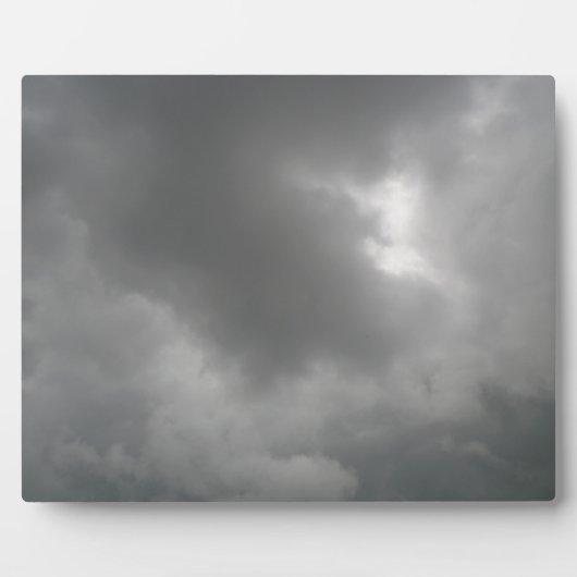 Storm wolken Plaque Fotoplaat (Voorkant)
