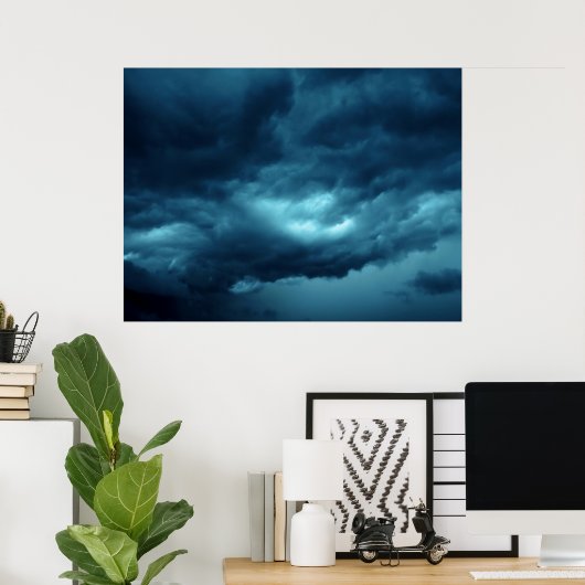 Storm wolken poster (Thuiskantoor)