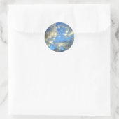 Storm wolken ronde sticker (Tas)