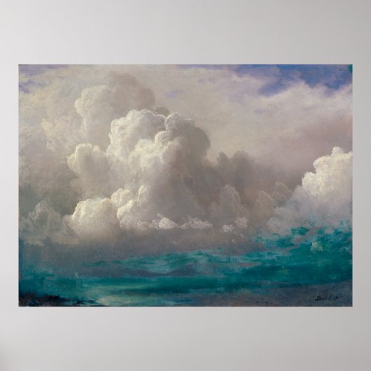 Storm Wolken van Albert Bierstadt (1880) Poster (Voorkant)