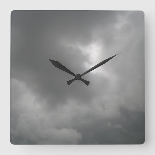 Storm wolken wandklok (Voorkant)