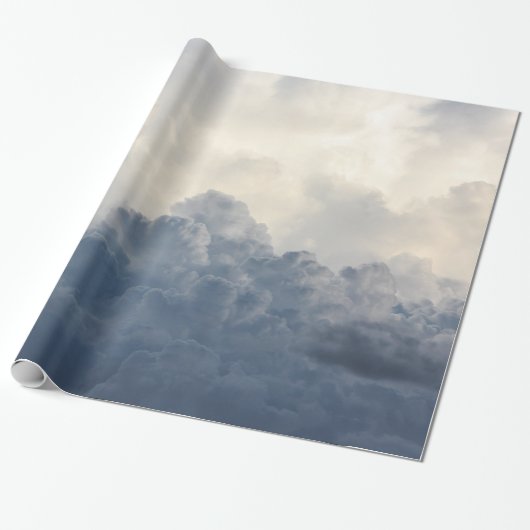 Storm wolvenwolken in de hemel cadeaupapier (Uitgerold)