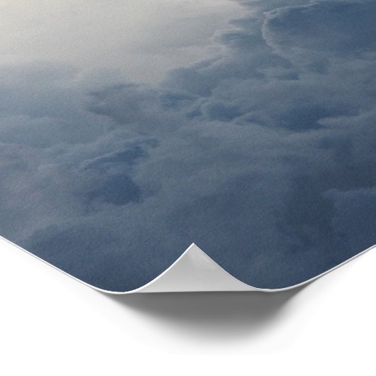 Storm wolvenwolken in de hemel poster (Hoek)