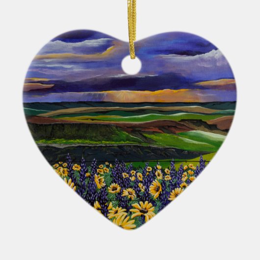 Storm zomer keramisch ornament (Voorkant)