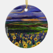 Storm zomer keramisch ornament (Voorkant)