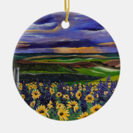 Storm zomer keramisch ornament