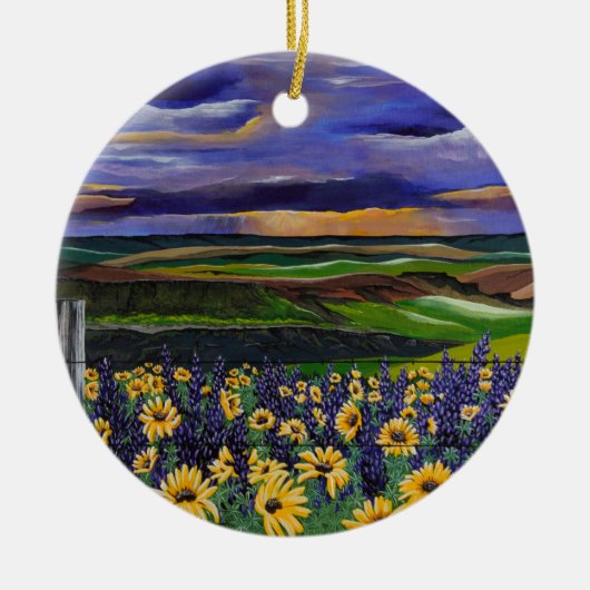 Storm zomer keramisch ornament (Voorkant)