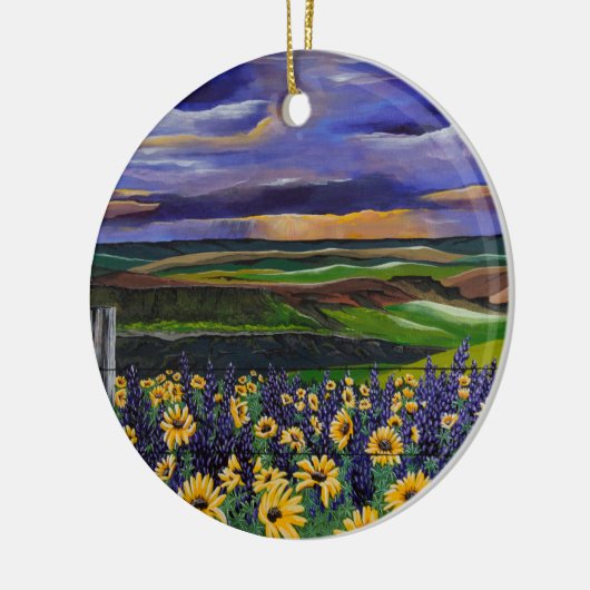 Storm zomer keramisch ornament (Links)