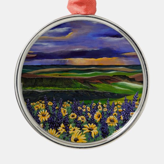 Storm zomer metalen ornament (Voorkant)