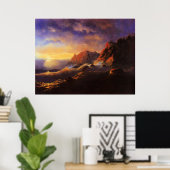 Storm, Zonsondergang, fine art door Ivan Aivazovsk Poster (Thuiskantoor)