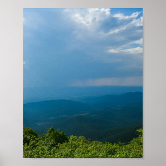 Stormachtig licht over de Blue Ridge Poster