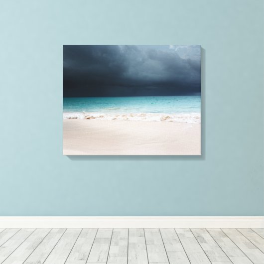 stormachtig strand verpakt canvas (Insitu (Houten vloer))