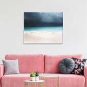 stormachtig strand verpakt canvas afdruk (Insitu (Woonkamer))