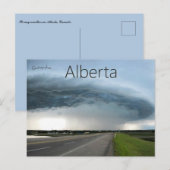 Stormachtig weer in Alberta Canada Briefkaart (Voorkant / Achterkant)