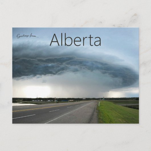 Stormachtig weer in Alberta Canada Briefkaart (Voorkant)