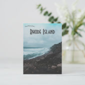 Stormachtig weer op Block Island Rhode Island Briefkaart (Staand voorkant)