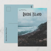 Stormachtig weer op Block Island Rhode Island Briefkaart (Voorkant / Achterkant)