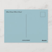 Stormachtig weer op Block Island Rhode Island Briefkaart (Achterkant)