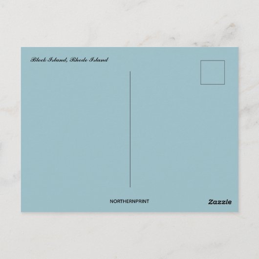 Stormachtig weer op Block Island Rhode Island Briefkaart (Achterkant)