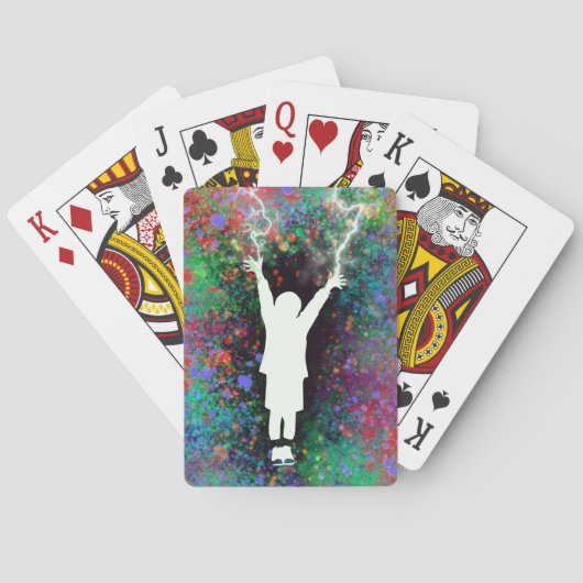 Stormachtig weer pokerkaarten (Achterkant)