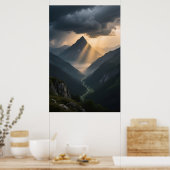 Stormachtige Afdaling Poster (Keuken)