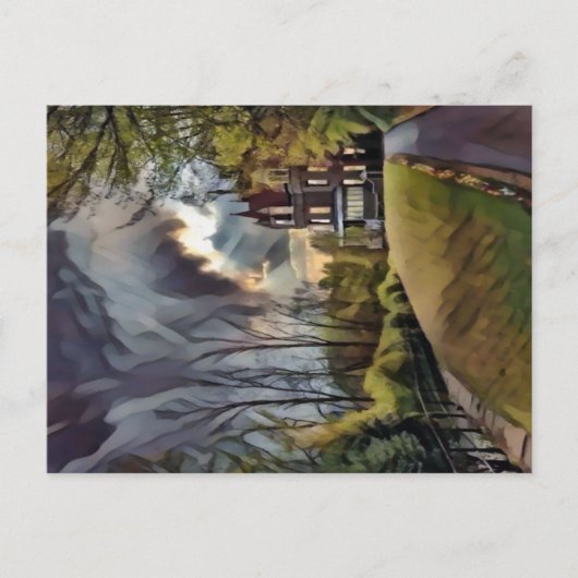 Stormachtige Dag Briefkaart (Voorkant)