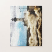 Stormachtige Dag, Vuurtoren Duluth Minnesota Legpuzzel (Verticaal)