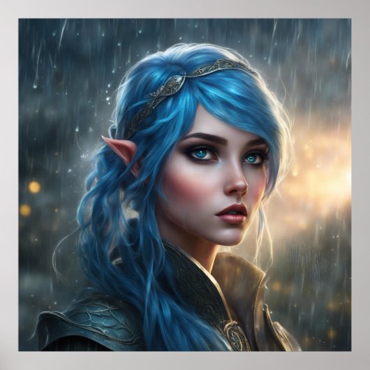 stormachtige elf poster (Voorkant)