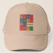 Stormachtige emoties stromen trucker pet (Voorkant)