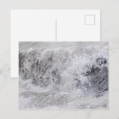 Stormachtige golf die breekt briefkaart (Voorkant / Achterkant)