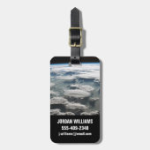 Stormachtige hemel boven de Amazone Bagagelabel (Voorkant verticaal)