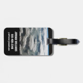 Stormachtige hemel boven de Amazone Bagagelabel (Achterkant horizontaal)