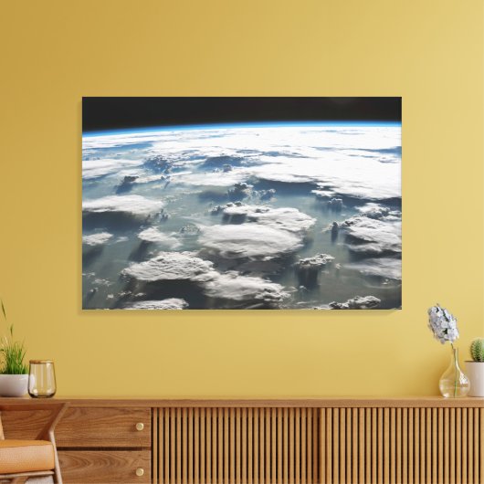 Stormachtige hemel boven de Amazone Canvas Afdruk (Insitu (Woonkamer))