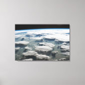 Stormachtige hemel boven de Amazone Canvas Afdruk (Voorkant)