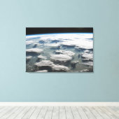 Stormachtige hemel boven de Amazone Canvas Afdruk (Insitu (Houten vloer))