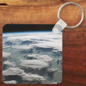 Stormachtige hemel boven de Amazone Sleutelhanger (Achterkant)