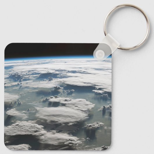 Stormachtige hemel boven de Amazone Sleutelhanger (Achterkant)