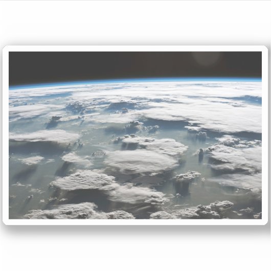 Stormachtige hemel boven de Amazone Sticker (Voorkant)