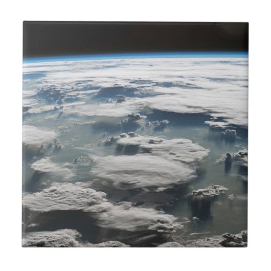 Stormachtige hemel boven de Amazone Tegeltje (Voorkant)