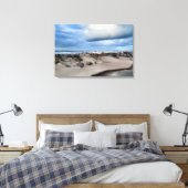 Stormachtige kustfotografie Rocky Shoreline Canvas Afdruk (Insitu (Slaapkamer))