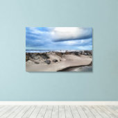 Stormachtige kustfotografie Rocky Shoreline Canvas Afdruk (Insitu (Houten vloer))
