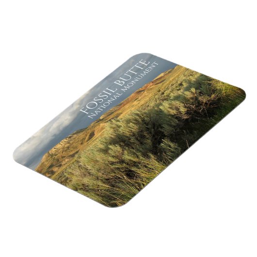 Stormachtige lucht Fossil Butte National Monument  Magneet (Linkerzijde)