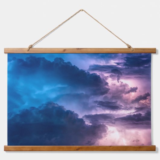 Stormachtige luchten hangend wandkleed (Voorkant)