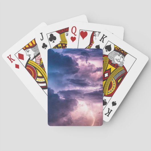 Stormachtige luchten pokerkaarten (Achterkant)
